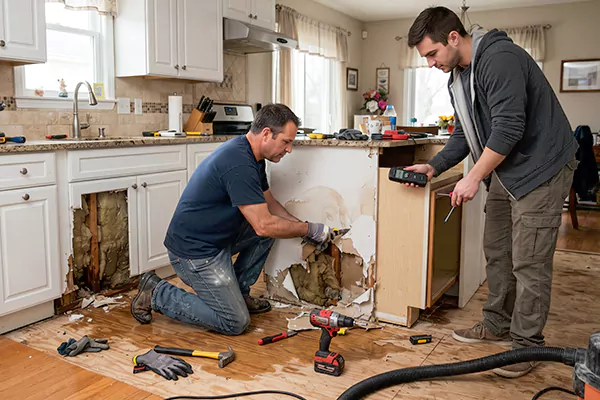 Kitchen Water Damage Repair Edmonds