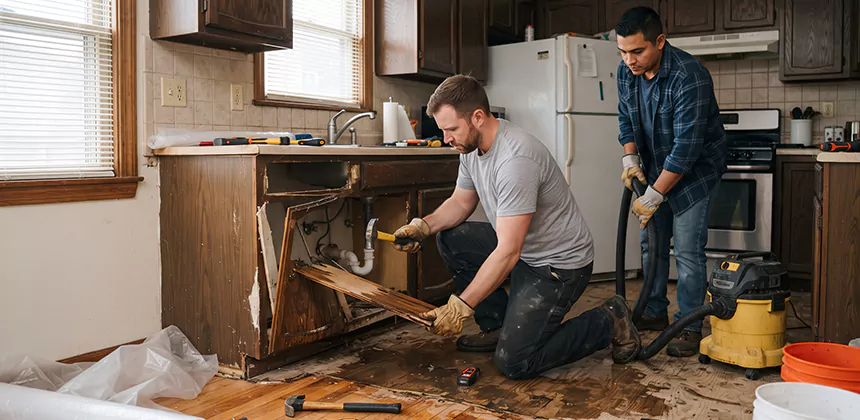 Repairing Water Damaged MDF Cabinets in Edmonds